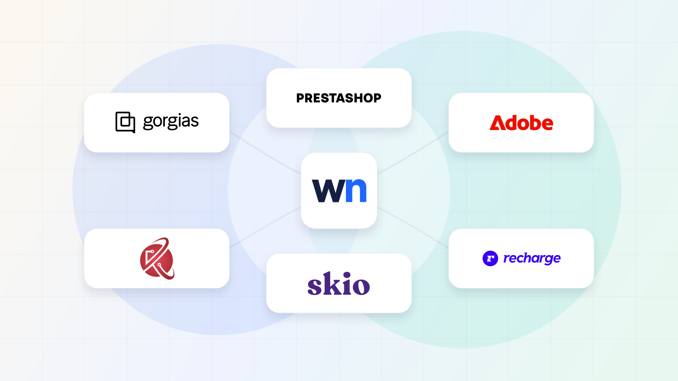 WasteNot logo surrounded by commerce, support, and subscription data source logos